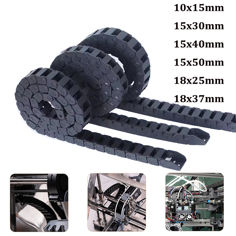 Drag Chain Cnc - 10x15mm 15x30mm 15x50mm 18x25mm 18x37mm L1000mm