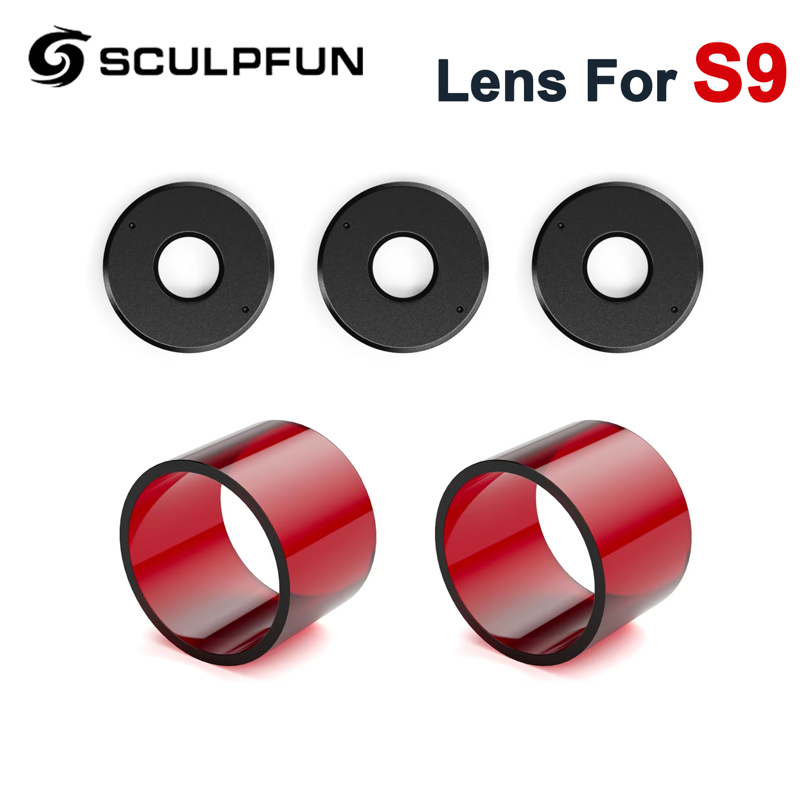 Laser Focus Lens - SCULPFUN S9 Lensa Fokus 3 Buah
