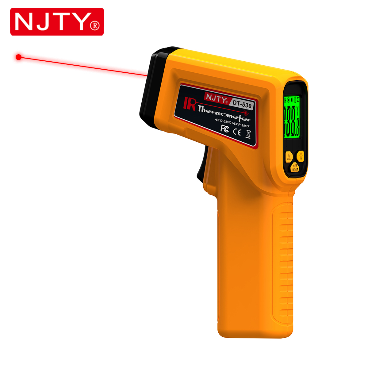 Industrial Infrared Laser - NJTY Termometer Inframerah Laser Pistol Suhu