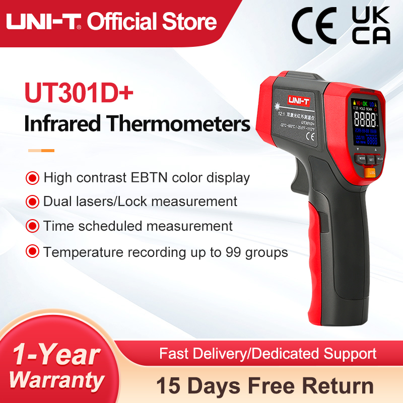 Industrial Infrared Laser - UNI-T termometer inframerah Digital UT303D +