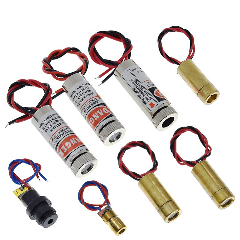 Laser Focus Lens - Modul Laser lintas titik/garis/titik merah 650nm