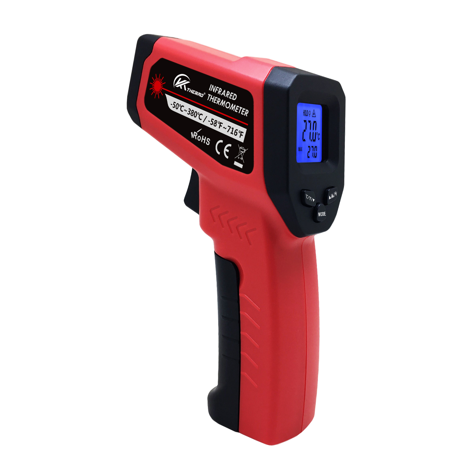 Industrial Infrared Laser - Termometer elektronik industri LCD, pengukur suhu