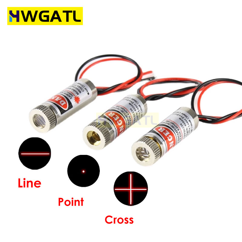 Laser Focus Lens - 650nm 5MW Titik Merah/Garis/Modul Laser Silang