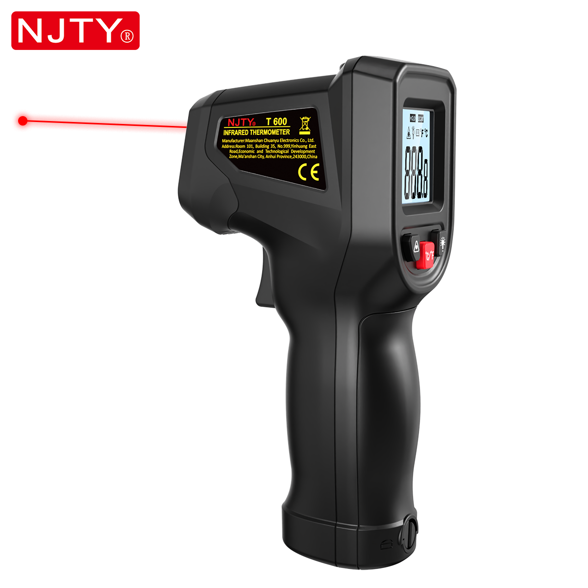 Industrial Infrared Laser - Termometer Inframerah NJTY T600 Tanpa Kontak