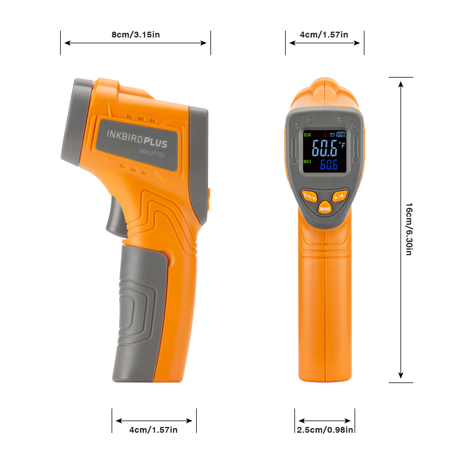 Termometer Inframerah Laser In - Industrial Infrared Laser ulasan dan harga