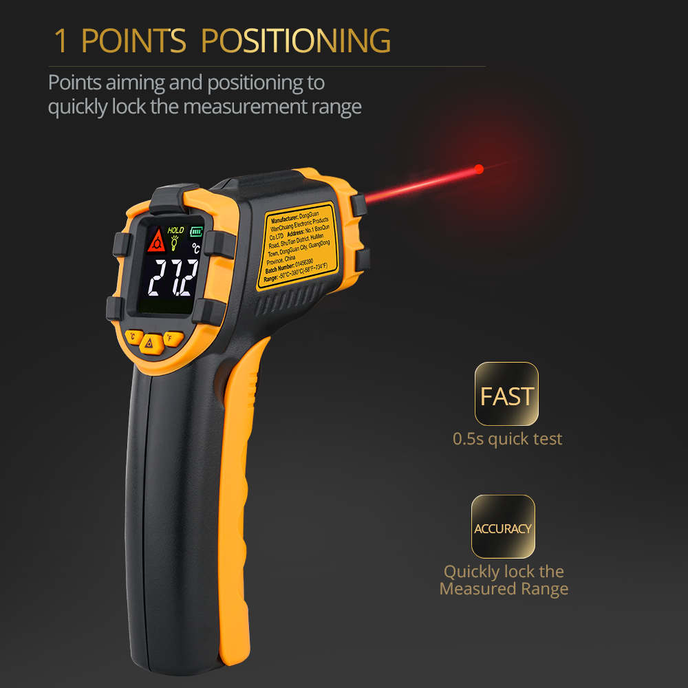 LCD Laser Meter Termometer Inf - Industrial Infrared Laser ulasan dan harga