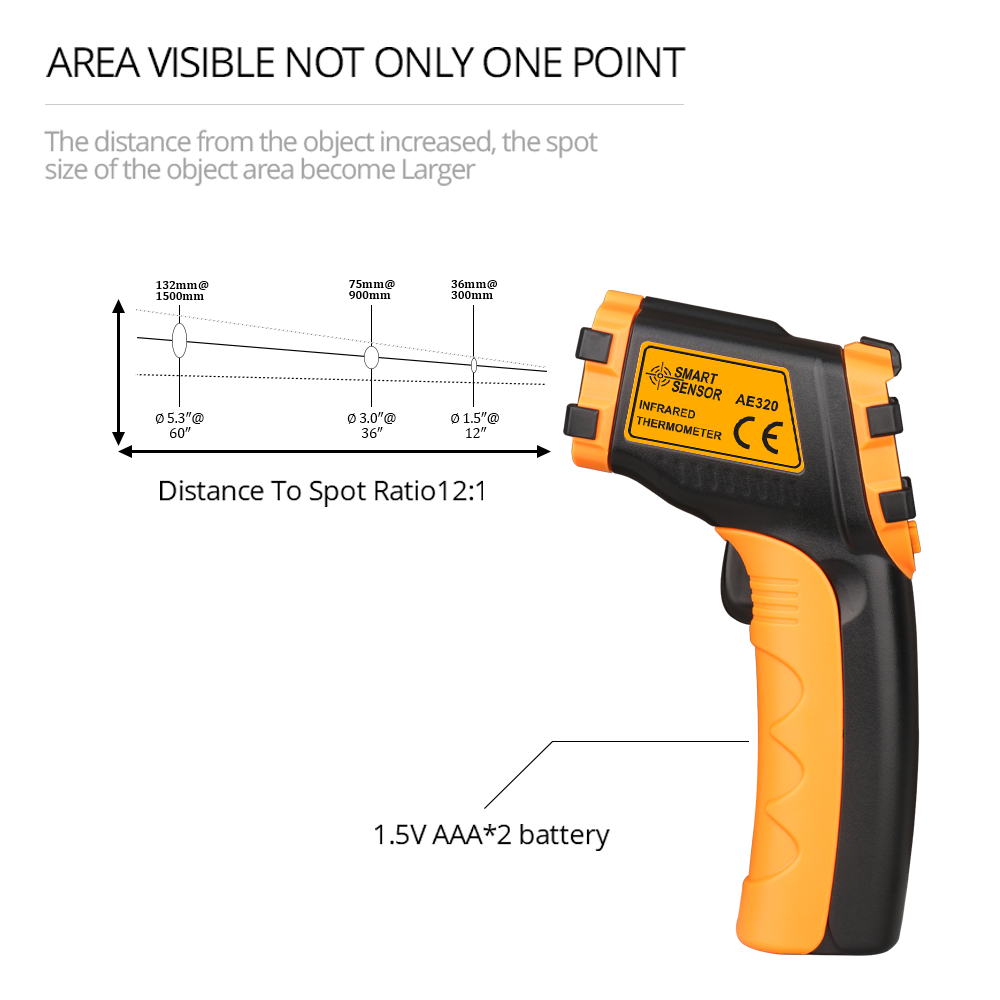 LCD Laser Meter Termometer Inf - Industrial Infrared Laser ulasan dan harga