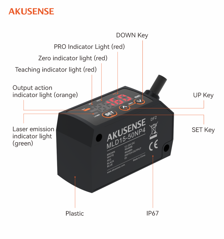 AKUSENSE MLD15 Sensor Induksi  - Industrial Laser Displacement Sensor ulasan dan harga
