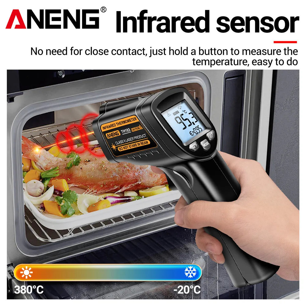 Pistol Pengukur Suhu Laser Inf - Industrial Infrared Laser ulasan dan harga