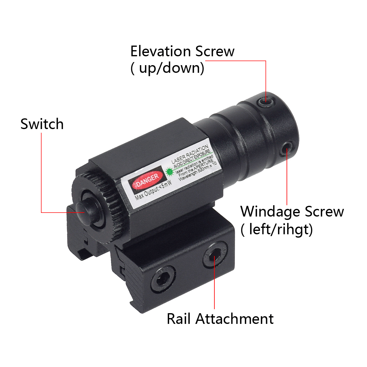 Laser Pointer Taktis Merah Hij - Industrial Laser Pointer ulasan dan harga