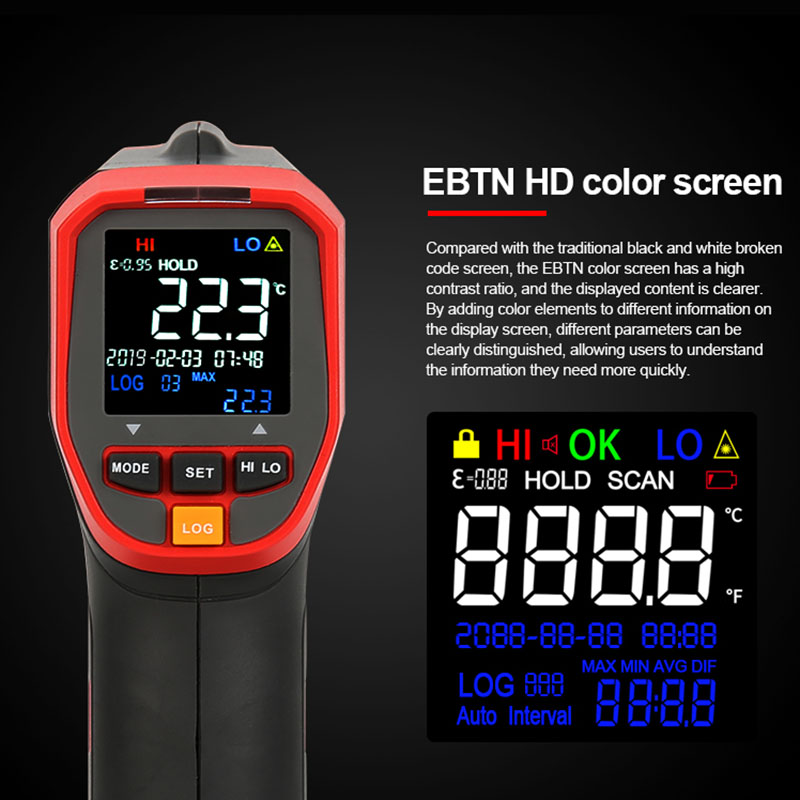 UNI-T termometer inframerah Di - Industrial Infrared Laser ulasan dan harga
