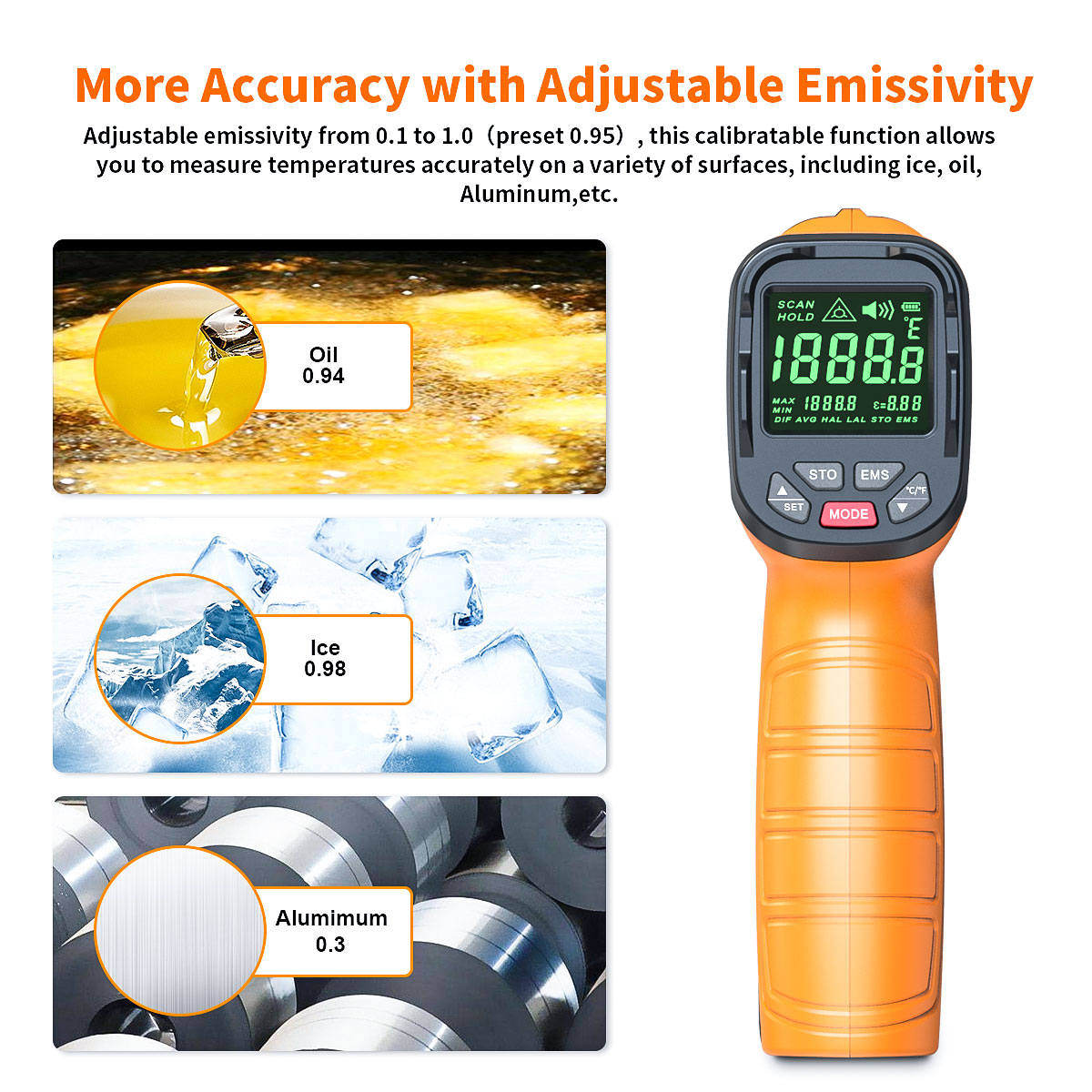 DT1000 DT1600 termometer infra - Industrial Infrared Laser ulasan dan harga