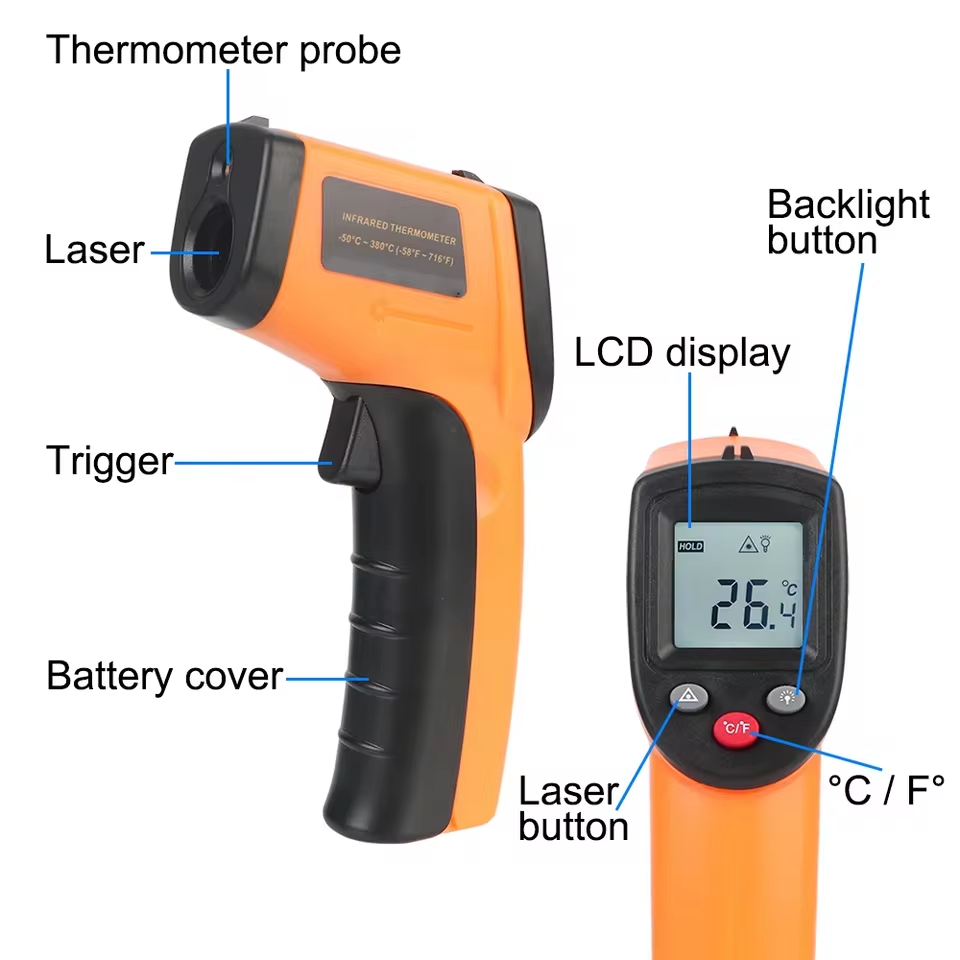 Pistol Termometer Inframerah D - Industrial Infrared Laser ulasan dan harga