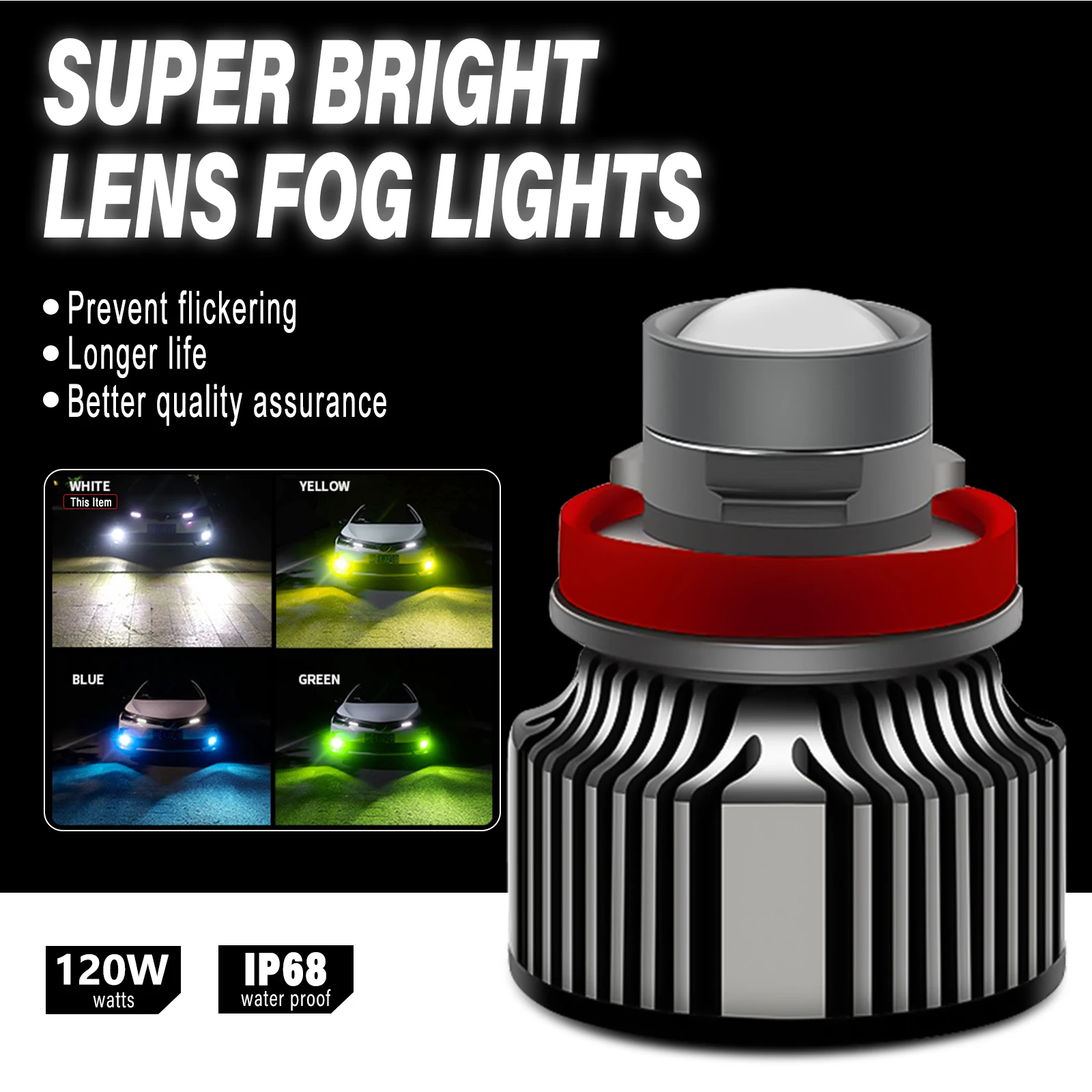 Lampu Kabut LED H11 Lensa Lase - Laser Focus Lens ulasan dan harga