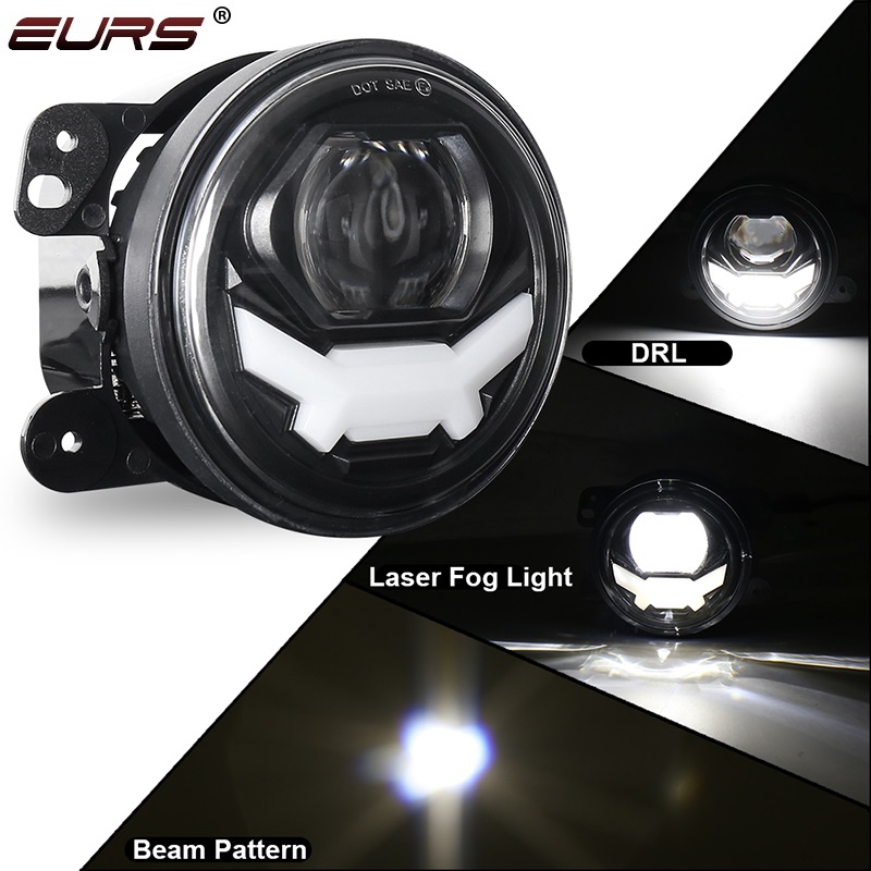 Lampu Kabut LED 4 inci 30W DRL - Laser Focus Lens ulasan dan harga