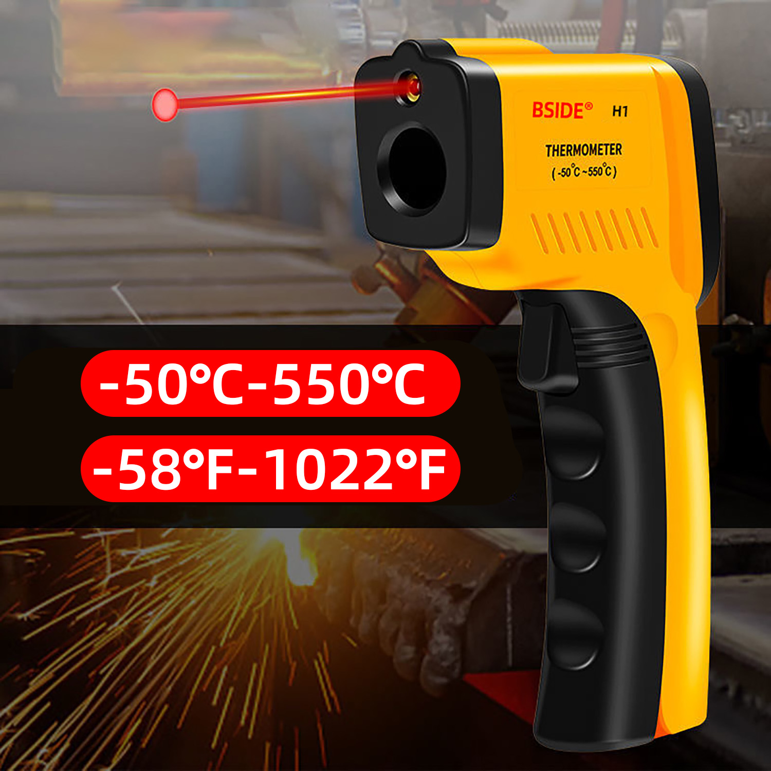 Termometer inframerah Digital  - Industrial Infrared Laser ulasan dan harga
