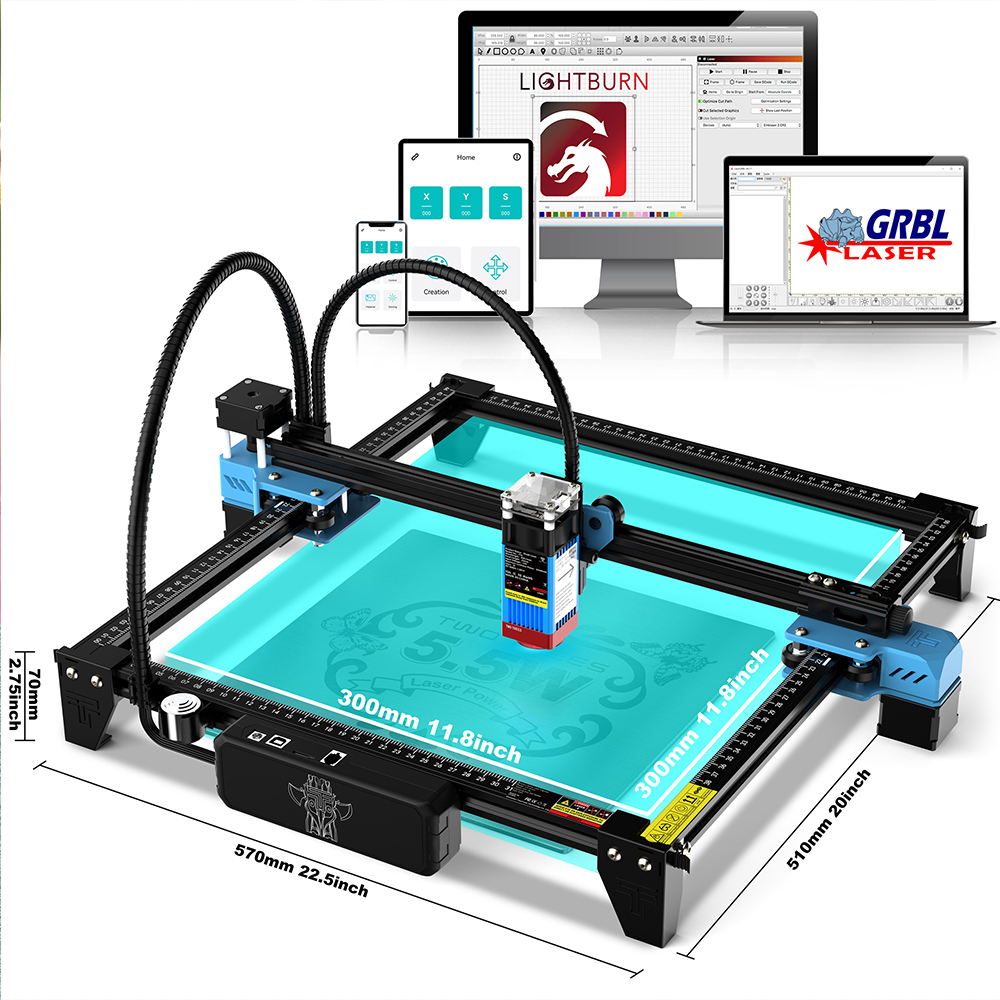 Mesin Pengukir Laser TwoTrees  - Air Assist Pump Laser ulasan dan harga